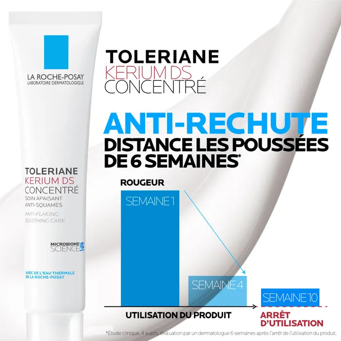 La Roche-Posay TOLERIANE KERIUM DS - Concentré Soin Visage Apaisant Anti-Squames, 40ml