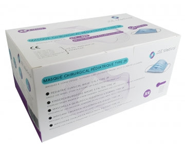 JSE Medical – Masques Chirurgicaux Enfants - Boîte de 50