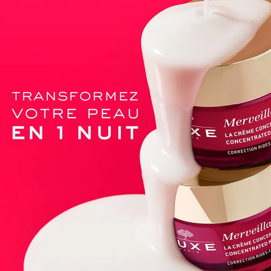 Nuxe MERVEILLANCE LIFT - La Crème Concentrée de Nuit - Peaux Sèches à Très Sèches, 50ml