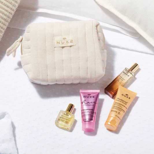Nuxe TROUSSE - Mes Indispensables Prodigieux - Huile de Douche 30ml + Huile Prodigieuse 10ml + Le Parfum 15ml + Le Shampooing 30ml