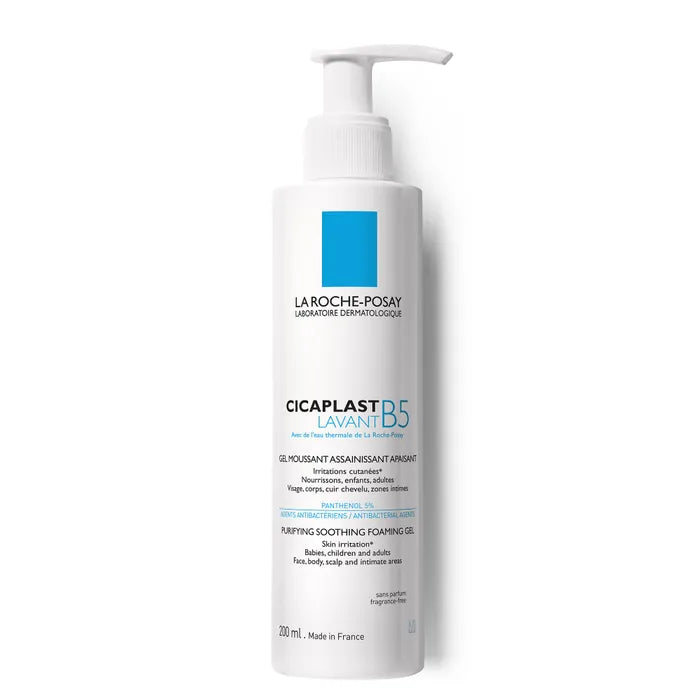 La Roche-Posay CICAPLAST B5 - Gel Lavant Moussant Assainissant Apaisant, 200ml