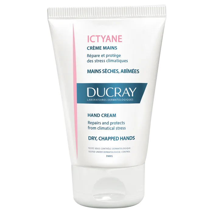 Ducray ICTYANE - Moisturizing Cream - Dry and Damaged Hands, 50ml