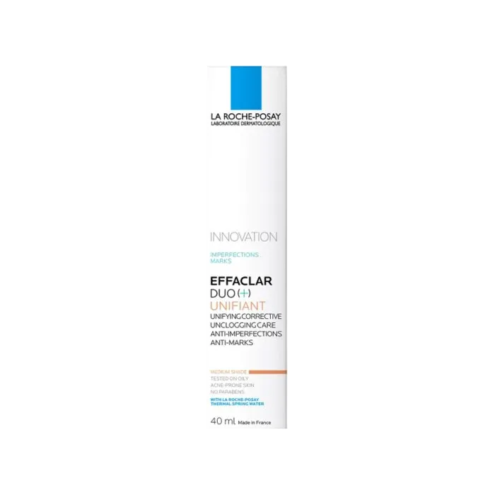 La Roche-Posay EFFACLAR DUO+ - Unifiant Soin Teinté Anti-Imperfections Médium, 40ml