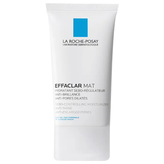 La Roche-Posay EFFACLAR MAT - Soin Matifiant Crème Hydratante Sébo-Régulatrice, 40ml