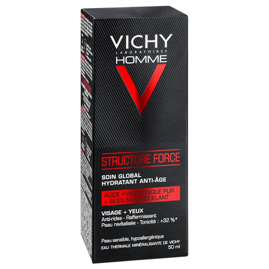 Vichy HOMME STRUCTURE FORCE - Soin Global Hydratant Anti-Âge Visage, 50ml