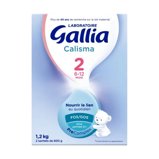Gallia CALISMA - Lait en Poudre 2ème Âge - De 6 à 12 mois, 2x600g