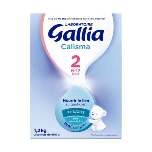 Gallia CALISMA - Lait en Poudre 2ème Âge - De 6 à 12 mois, 2x600g