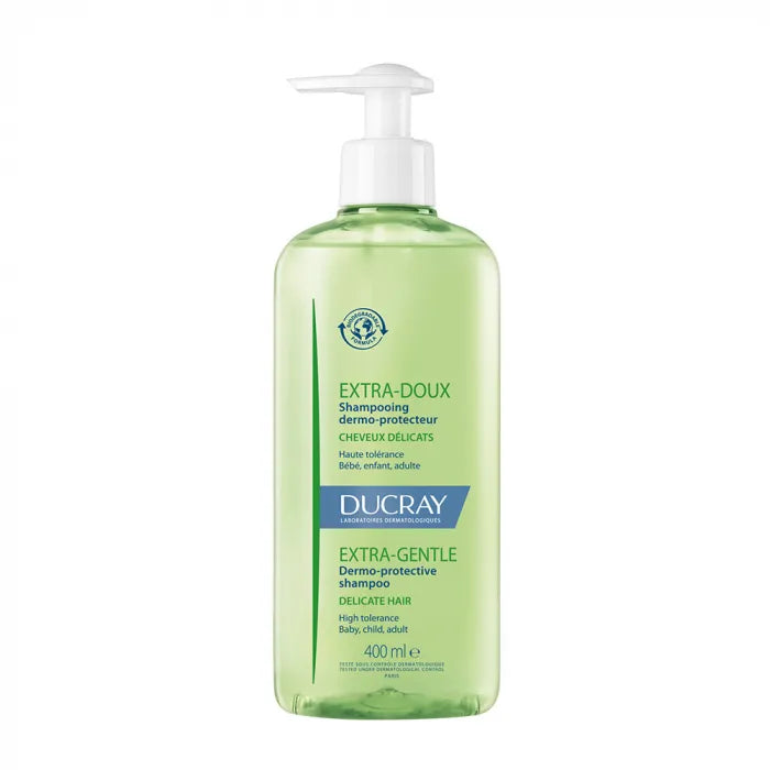 Ducray EXTRA-DOUX - Shampooing Dermo-Protecteur Format Pompe - Cheveux Délicats, 400ml