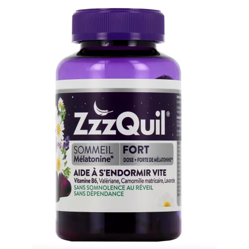 ZzzQuil Fort Sommeil Arôme Fruits des Bois - 30 ou 60 Gommes