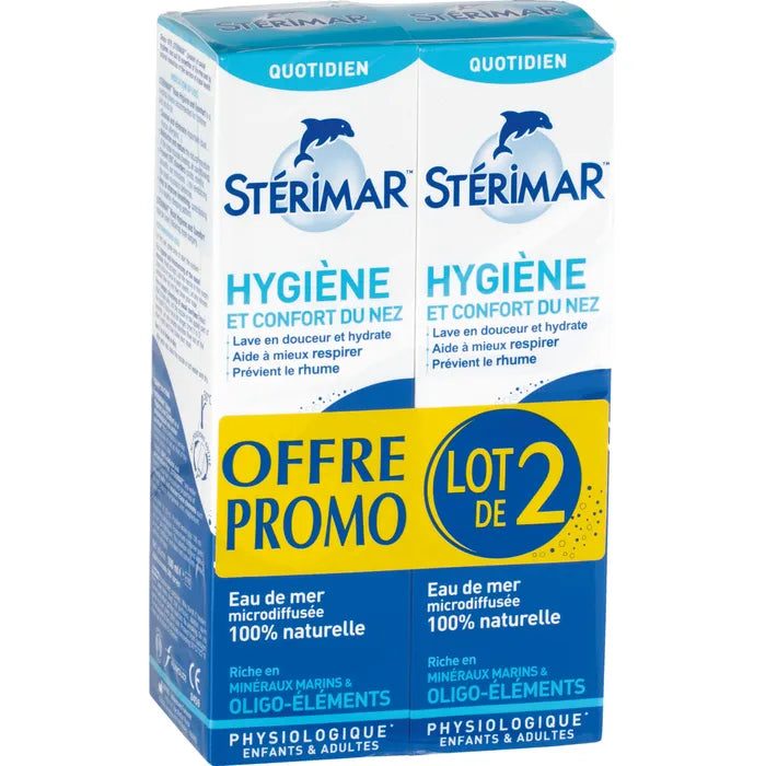 Sterimar HYGIENE - Nasal Hygiene and Comfort Spray, 2x100ml