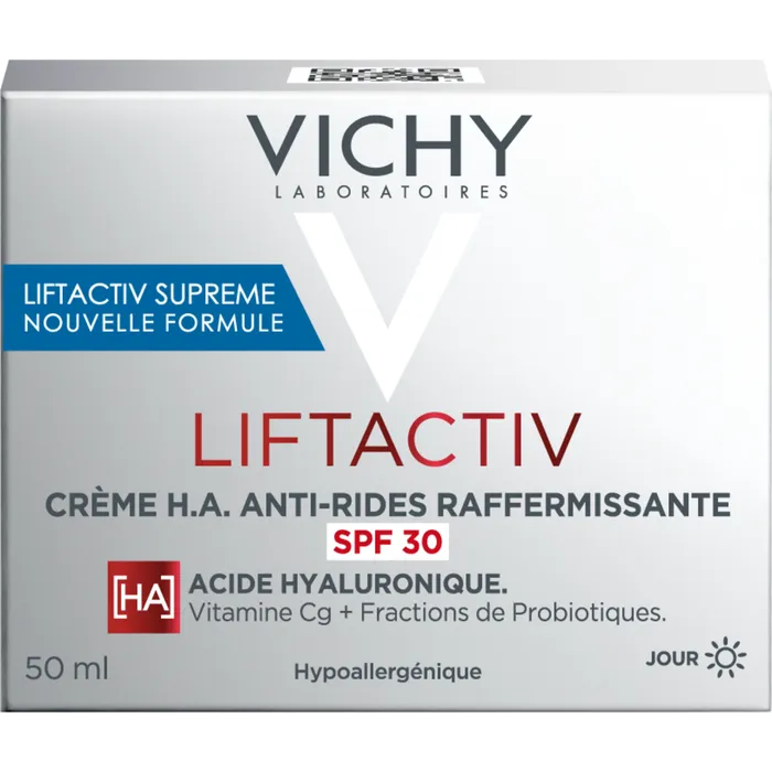 Vichy LIFTACTIV HA - Crème de Jour SPF30 Anti-Rides Raffermissante, 50ml