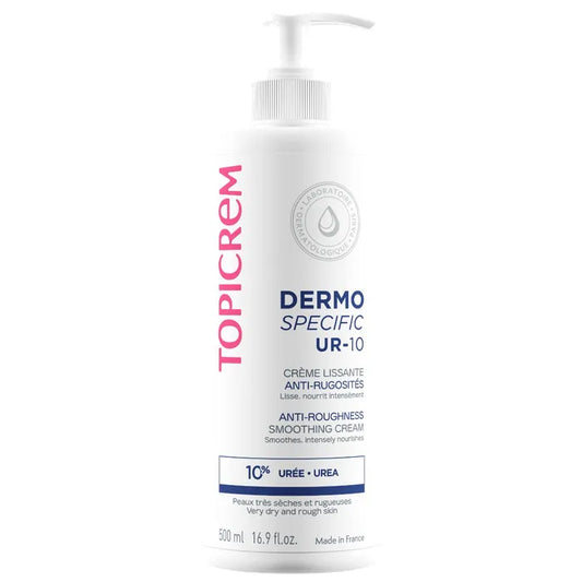 Topicrem DERMO SPECIFIC UR-10 - Smoothing Anti-Roughness Cream 10% Urea - Body - Very Dry and Rough Skin, 500ml