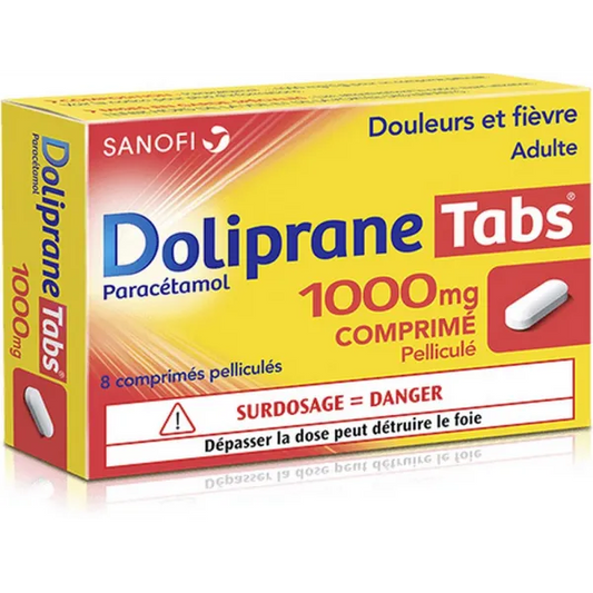 DOLIPRANETABS 1000MG COMPRIME 8