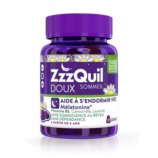 ZzzQuil Doux Sommeil – Gommes Fruits des Bois – Boîte de 30