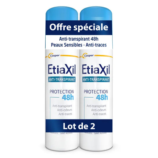ETIAXIL – Déodorant Anti-Transpirant Aérosol 48h