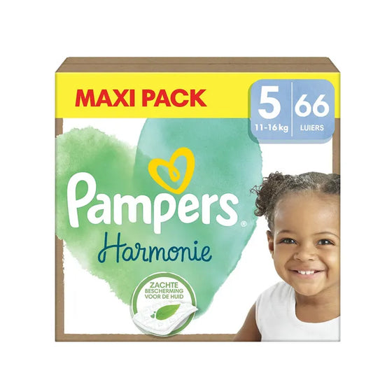 Pampers Harmonie – Taille 5 (11–16 kg) – 66 couches