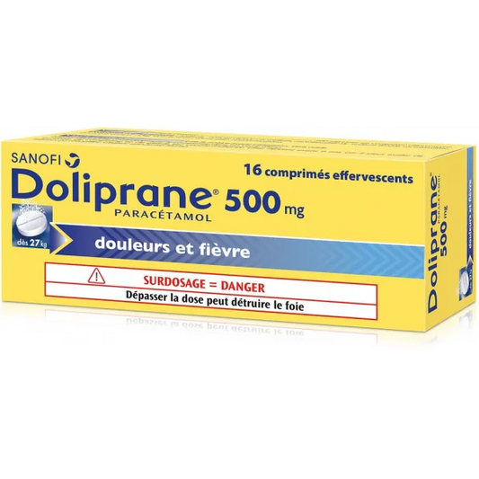 DOLIPRANE 500mg comprimé effervescent