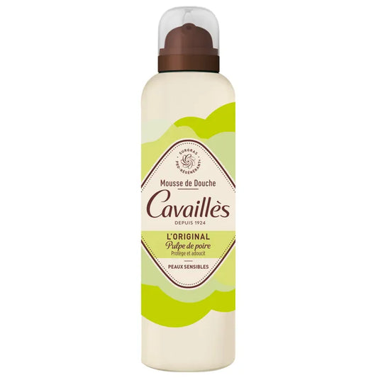 Cavaillès QUOTIDIEN - Mousse de Douche à la Pulpe de Poire l'Original - Peaux Sensibles, 200ml
