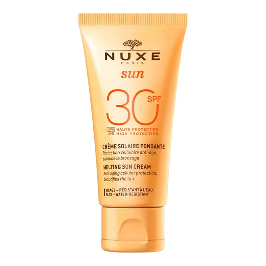 Nuxe SUN - Crème Solaire Fondante SPF30 - Visage - Tous Types de Peaux, 50ml