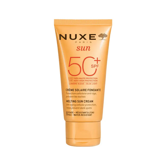 Nuxe SUN - Crème Solaire Fondante SPF50 - Visage - Tous Types de Peaux, 50ml