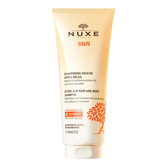 Nuxe SUN - Shampooing Douche Après-Soleil - Corps et Cheveux - Tous Types de Peaux, 200ml