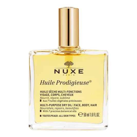 Nuxe HUILE PRODIGIEUSE - Huile Sèche Multi-Fonctions - Tous Types de Peaux, 50ml