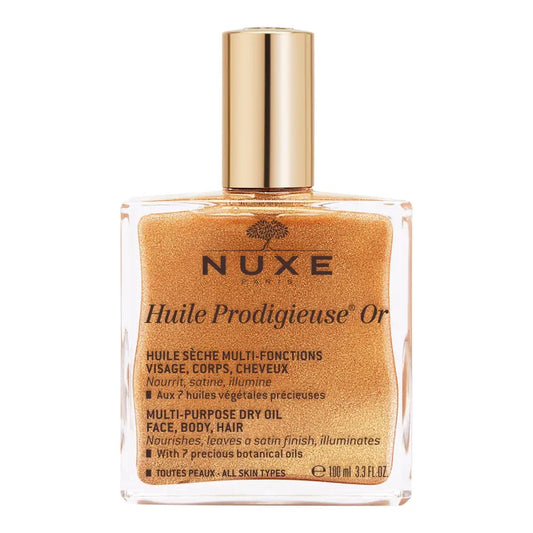 Nuxe HUILE PRODIGIEUSE OR - Huile Sèche Multi-Fonctions - Tous Types de Peaux, 100ml