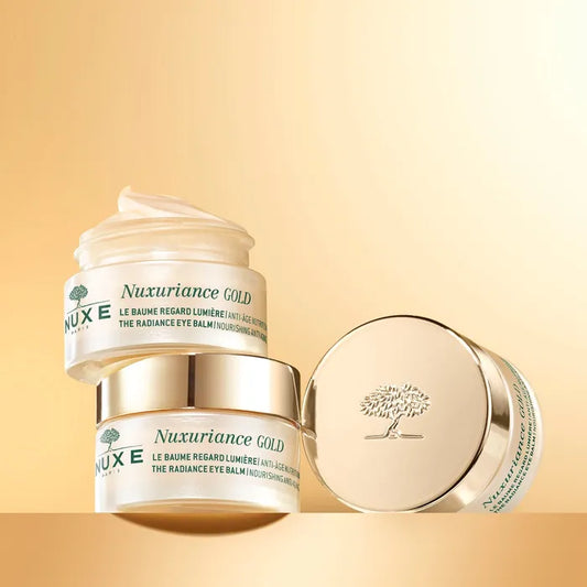 Nuxe NUXURIANCE GOLD - Le Baume Regard Lumière - Contour des Yeux - Peaux Sèches, 15ml