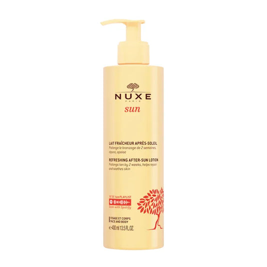 Nuxe SUN - Lait Fraîcheur Après-Soleil - Visage et Corps - Tous Types de Peaux, 400ml