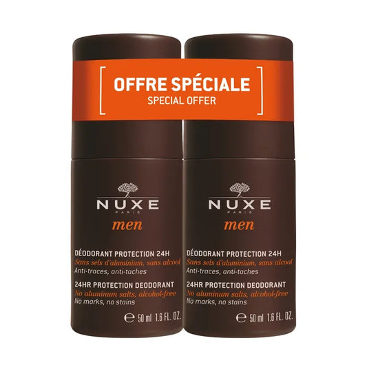 Nuxe MEN - Déodorant Protection 24h Roll-on, 2x50ml