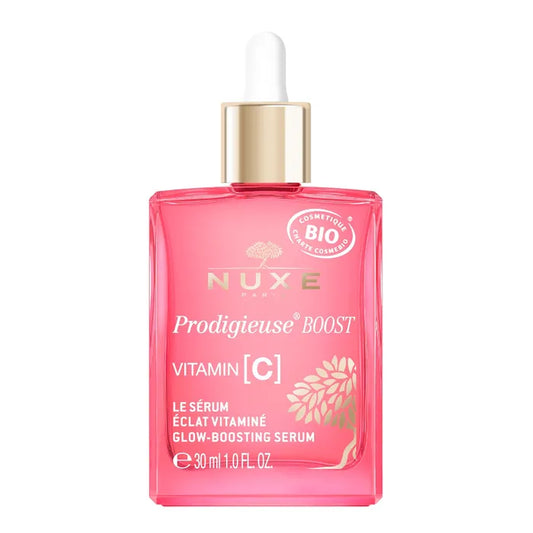 Nuxe PRODIGIEUSE BOOST - Vitamine [C] Le Sérum Éclat Vitaminé Bio - Visage - Tous Types de Peaux, 30ml