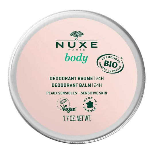 Nuxe BODY - Déodorant Baume 24H Bio - Peaux Sensibles, 50g
