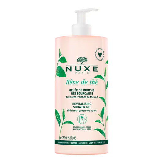 Nuxe RÊVE DE THÉ - Gelée de Douche Ressourçante - Corps - Tous Types de Peaux, 750ml