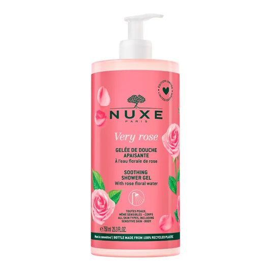 Nuxe VERY ROSE - Gelée de Douche Apaisante - Corps - Tous Types de Peaux, 750ml