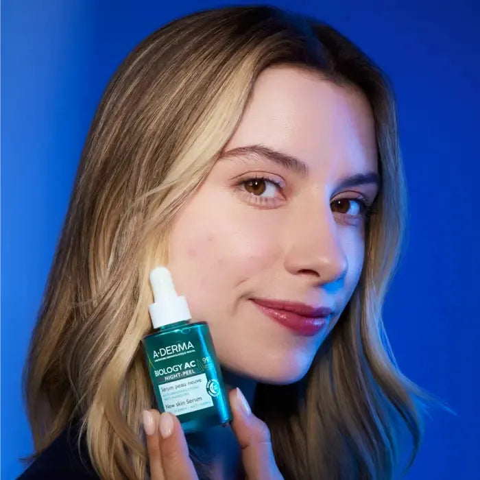 A-derma BIOLOGY AC - Night Peel Sérum Peau Neuve - Visage et Cou - Peaux à Tendance Acnéique, 30ml