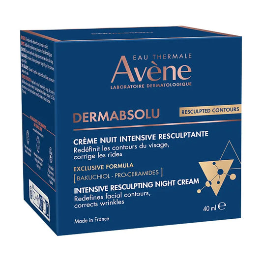 Avène DERMABSOLU - Crème Nuit Intensive Resculptante - Visage - Tous Types de Peaux, 40ml