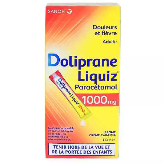 DOLIPRANELIQUIZ 1 000MG SACHET 8