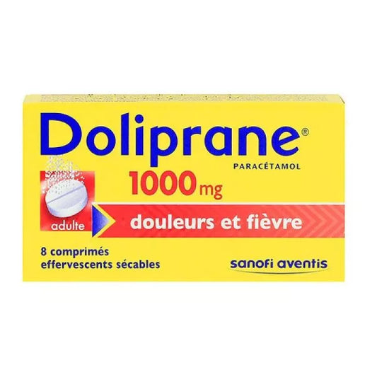 DOLIPRANE 1 000MG CPR EFF SEC 8