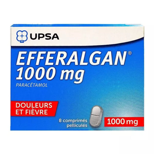 EFFERALGAN 1 000MG CPR 8
