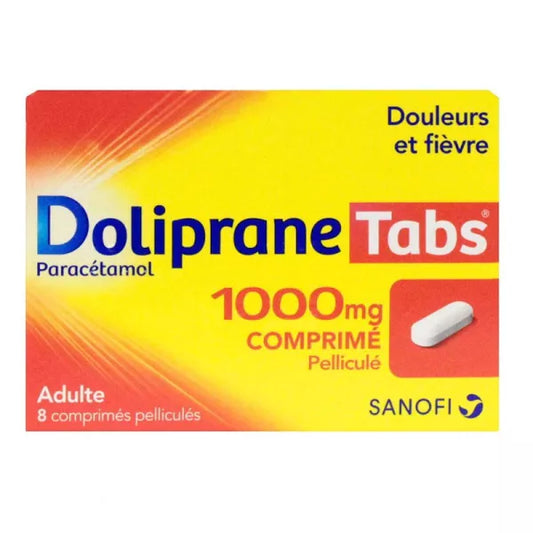 DOLIPRANETABS 1 000 MG CPR 8