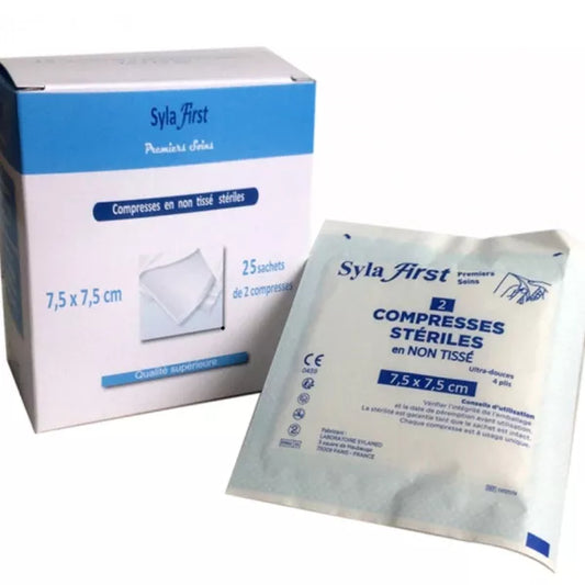 Sterile Non-Woven Compress 7.5 x 7.5 cm