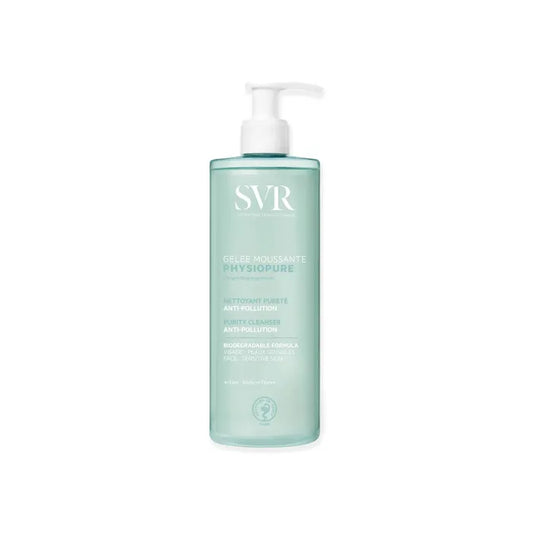 SVR PHYSIOPURE - Gelée Moussante Anti-Pollution - Visage - Peaux Sensibles, 400ml