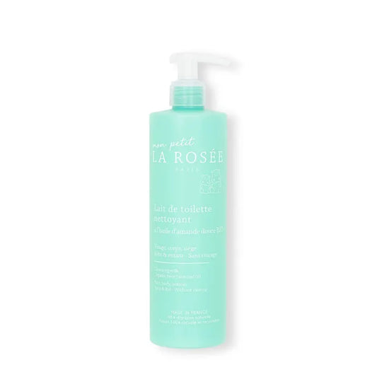 La Rosée MON PETIT - Lait de Toilette Nettoyant Bébé et Enfant - Visage, Corps et Siège - Peaux Sensibles, 400ml