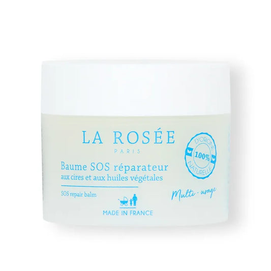 La Rosée Baume SOS Réparateur aux Cires et Huiles Végétales - Visage et Corps - Peaux Sensibles, 20g