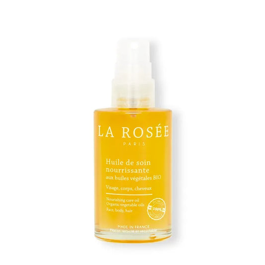 La Rosée Huile de Soin Nourrissante aux Huiles Végétales Bio - Visage, Corps et Cheveux - Tous Types de Peaux, 100ml