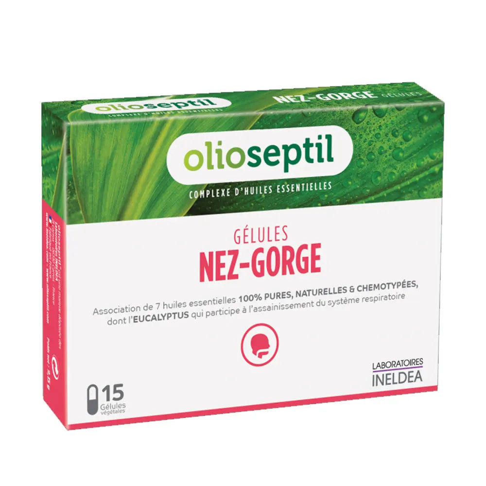 Olioseptil Nose-Throat – 15 vegetable capsules