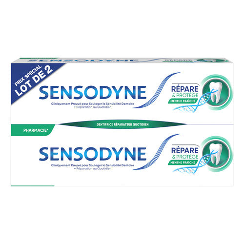 Sensodyne Répare & Protège Menthe Fraîche – Lot de 2 × 75 ml