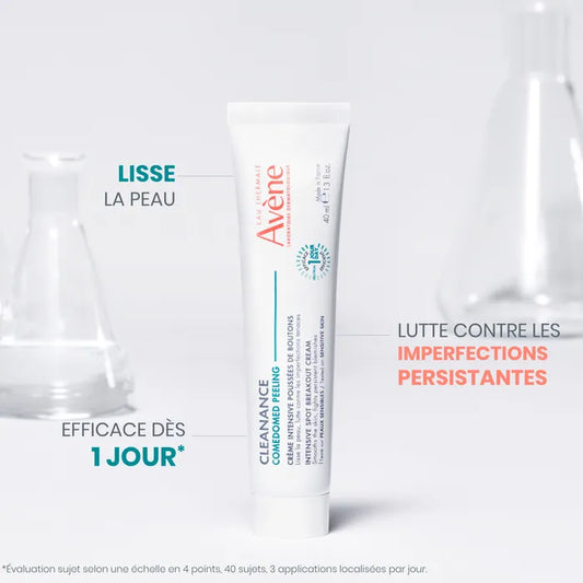 Avène CLEANANCE COMEDOMED PEELING - Crème Intensive Poussées de Boutons - Visage - Peaux à Tendance Acnéique, 40ml