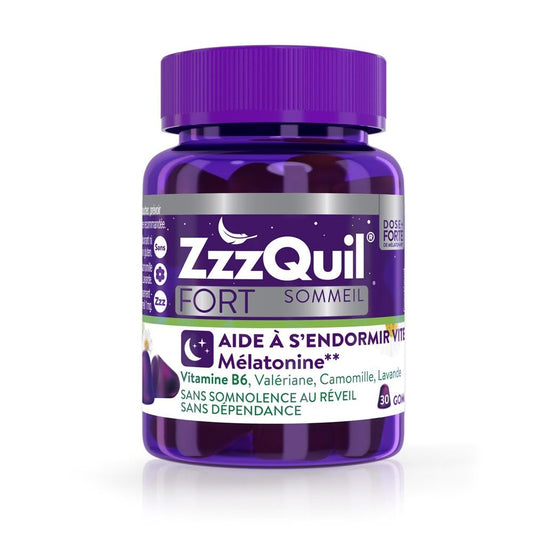 ZzzQuil Fort Sommeil Arôme Fruits des Bois - 30 ou 60 Gommes