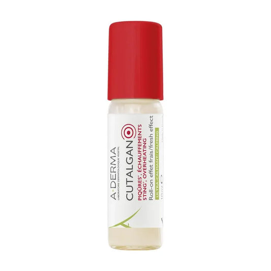 A-derma CUTALGAN - Roll-On Effet Frais - Visage et Corps - Piqûres et Echauffements, 10ml